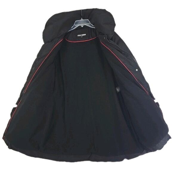 Steve Madden ~Woman XL/TG~ Black Detachable Hood Puffer Parka Zip-Up Coat. - Picture 8 of 16